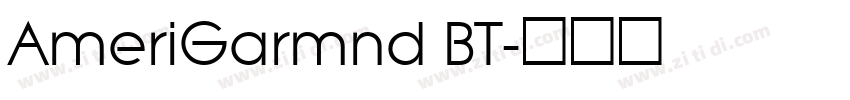 AmeriGarmnd BT字体转换